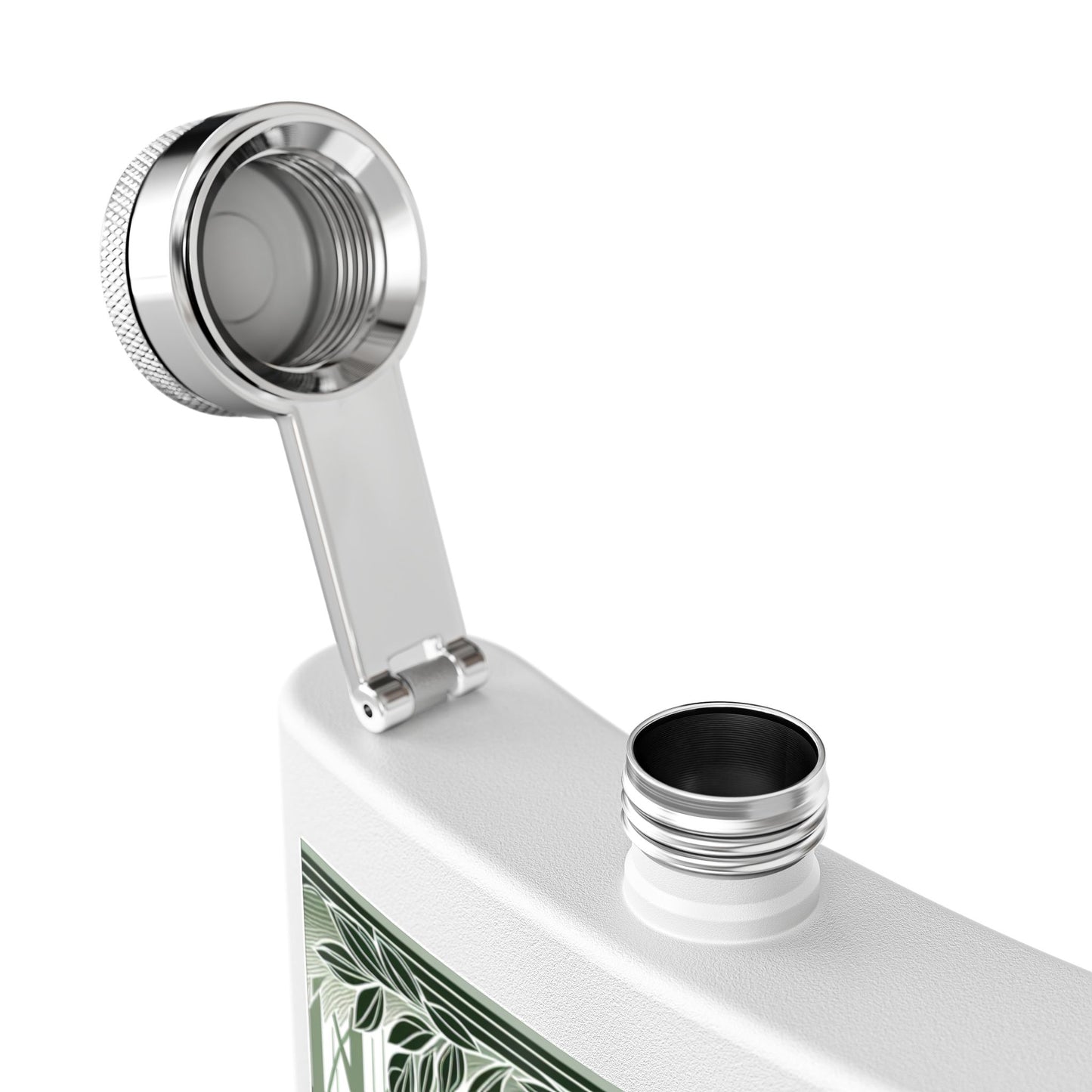Woodland Horses Stainless Steel Flask - 6oz, Perfect Gift for Horse Lovers image 2