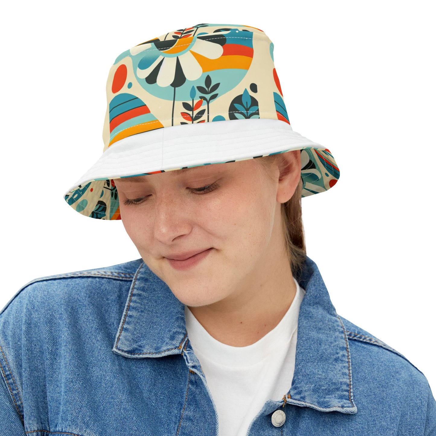 Space Daisy Bucket Hat - Perfect for Summer Festivals and Casual Outings image 5