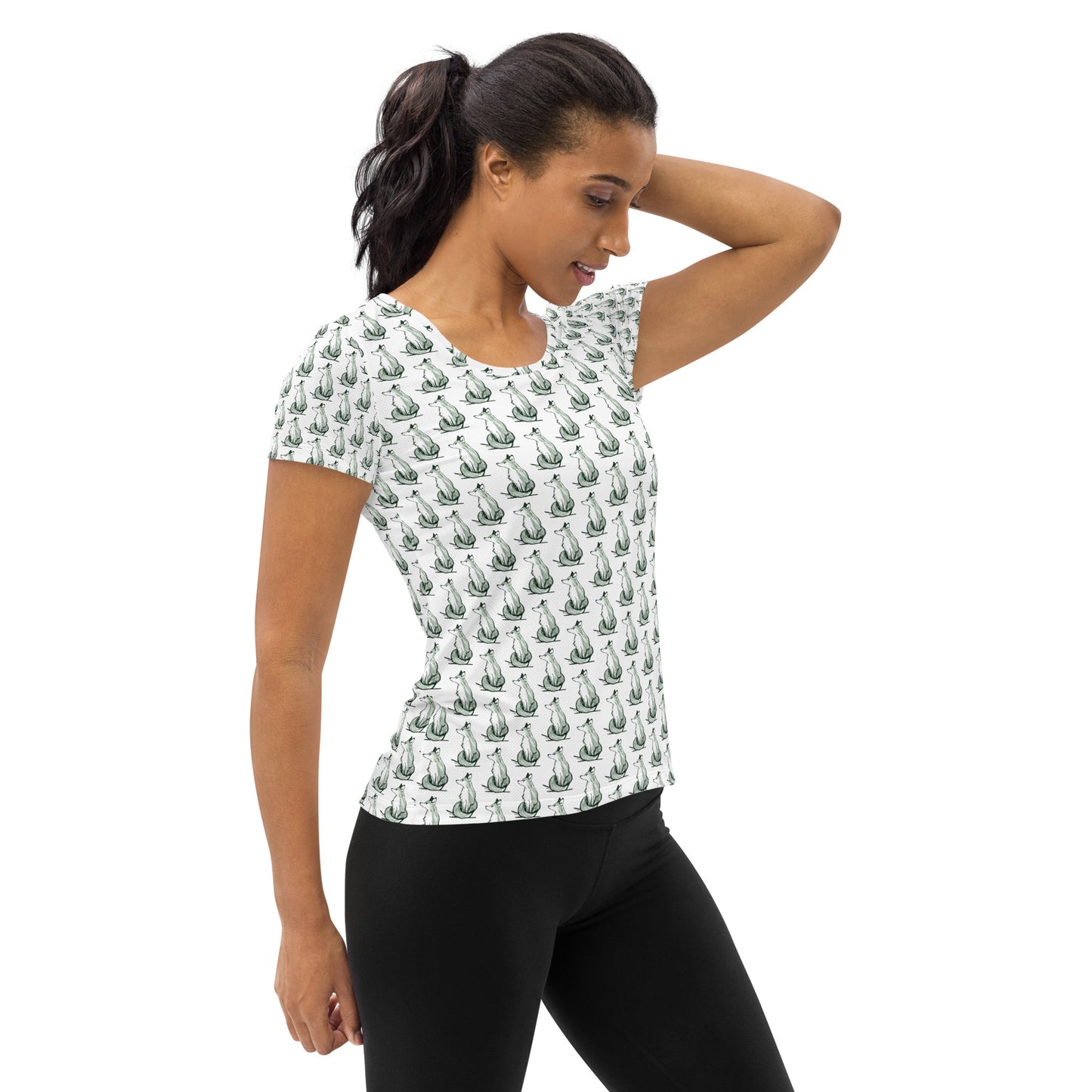 "Gazing Fox" Women's athletic t-shirt image 3