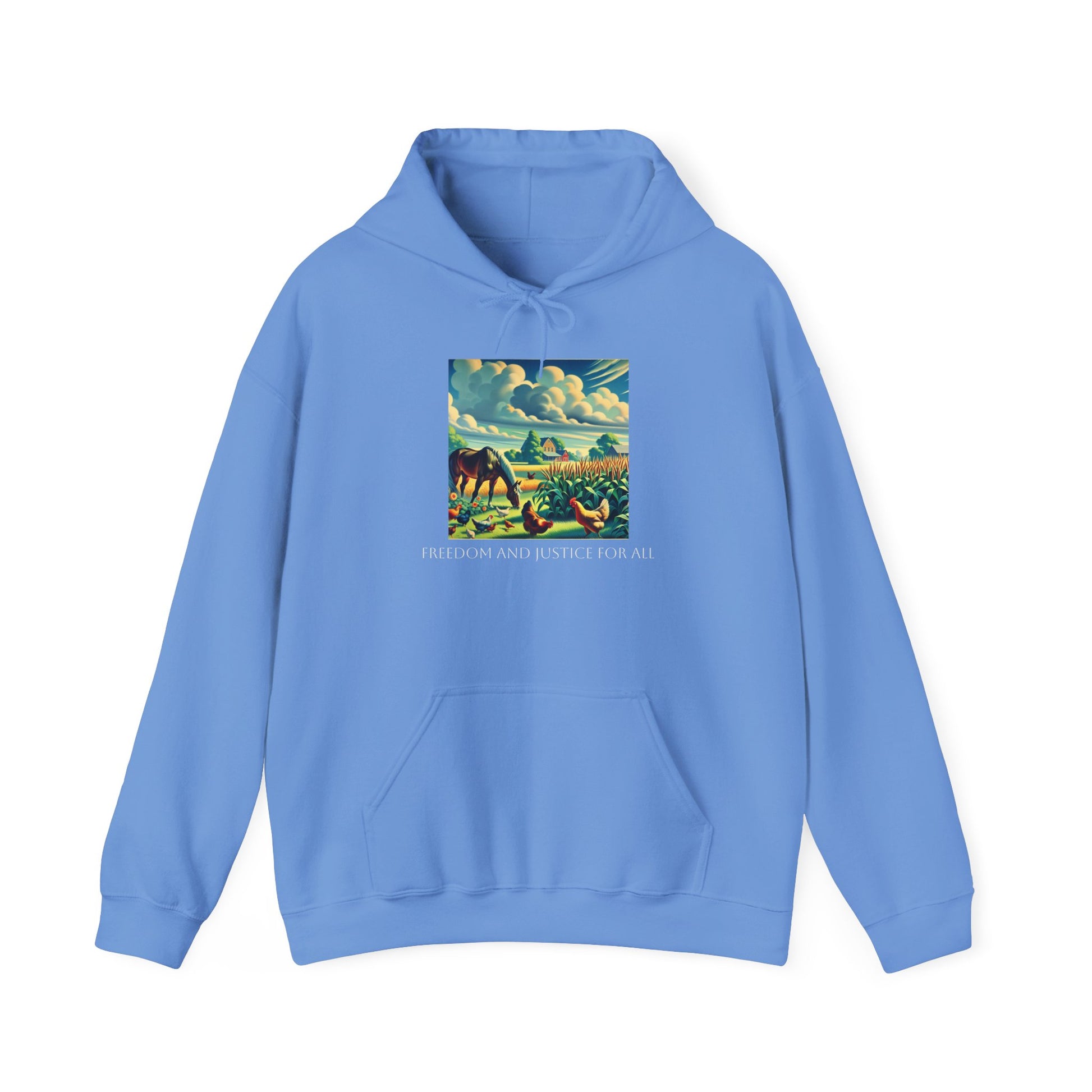 Farmers for a Free America -Freedom and Justice Hooded Sweatshirt for Farmers image 12