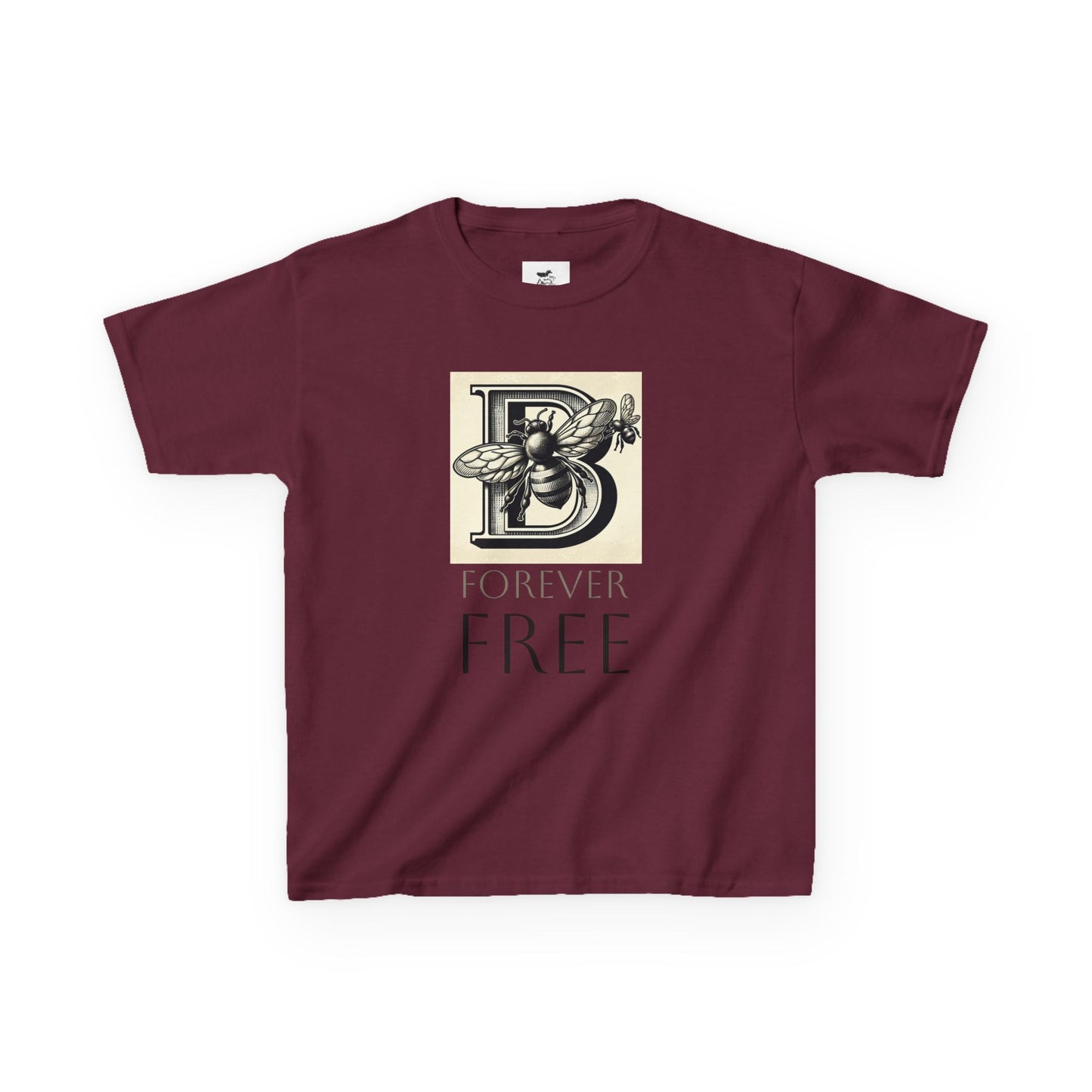 Bee Inspired Kids Tee, Forever Free, Nature Lover Gift, Kids T-Shirt, Bee Theme image 4