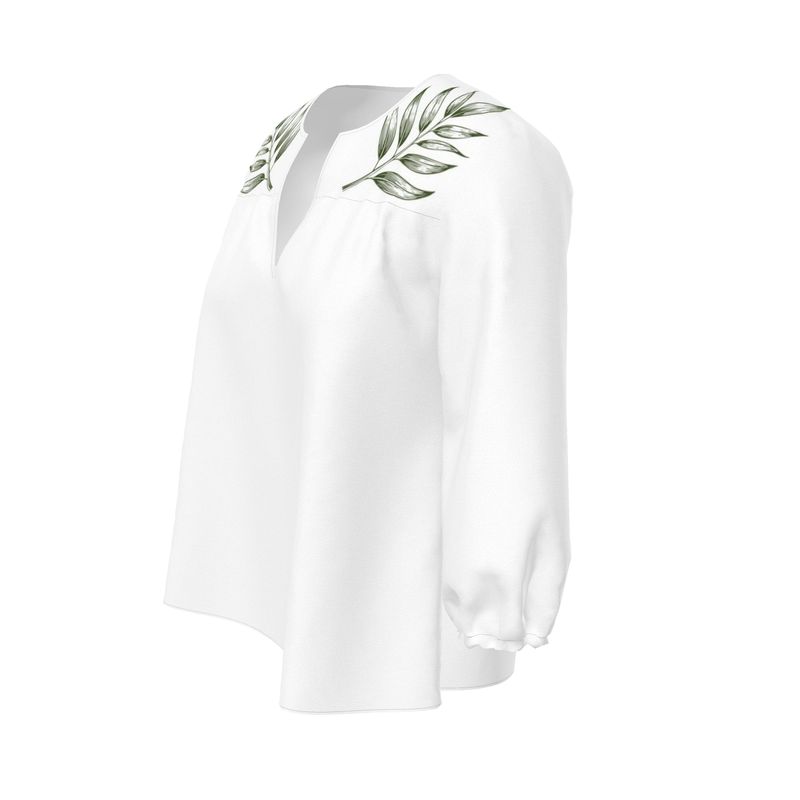 Bamboo Leaf Tunic Blouse