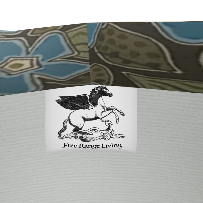 Deco Blue Flower Wrap Blazer