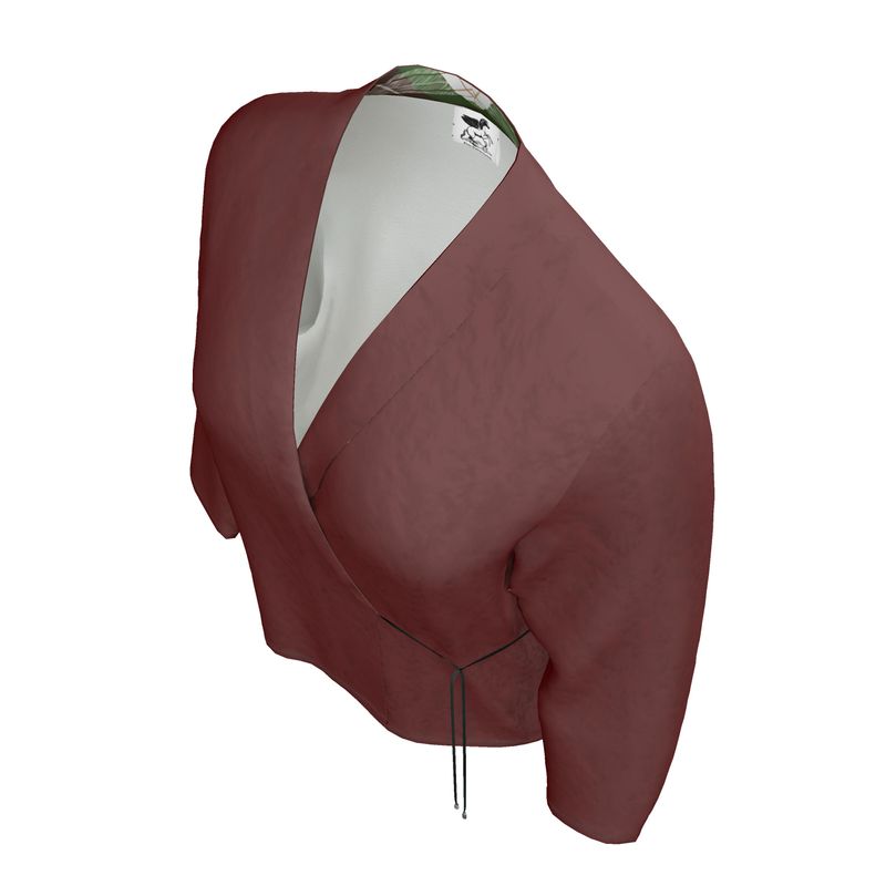 Burgundy Wrap Blazer