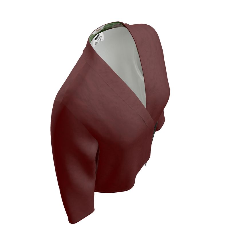 Burgundy Wrap Blazer