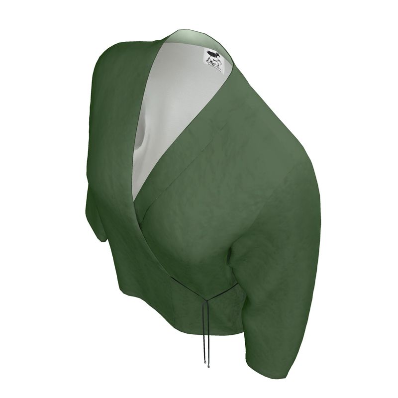 Forest Green Wrap Blazer