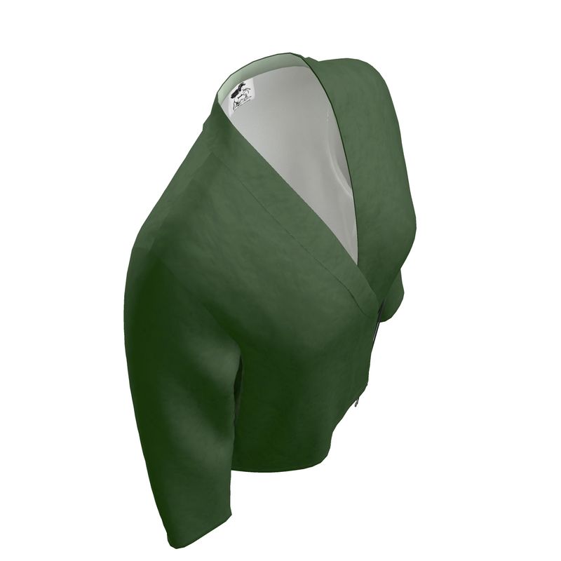 Forest Green Wrap Blazer