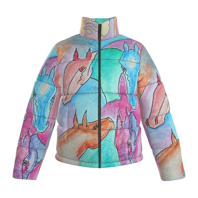 "Horse of Another Color" Puffer Jacket