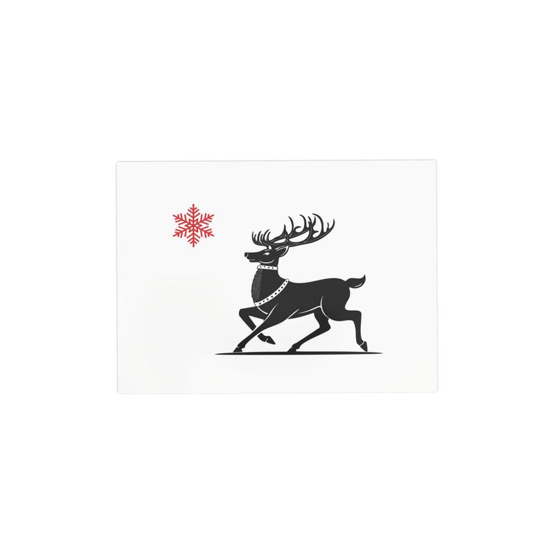 Holiday Snowflake & Reindeer Serving Dish