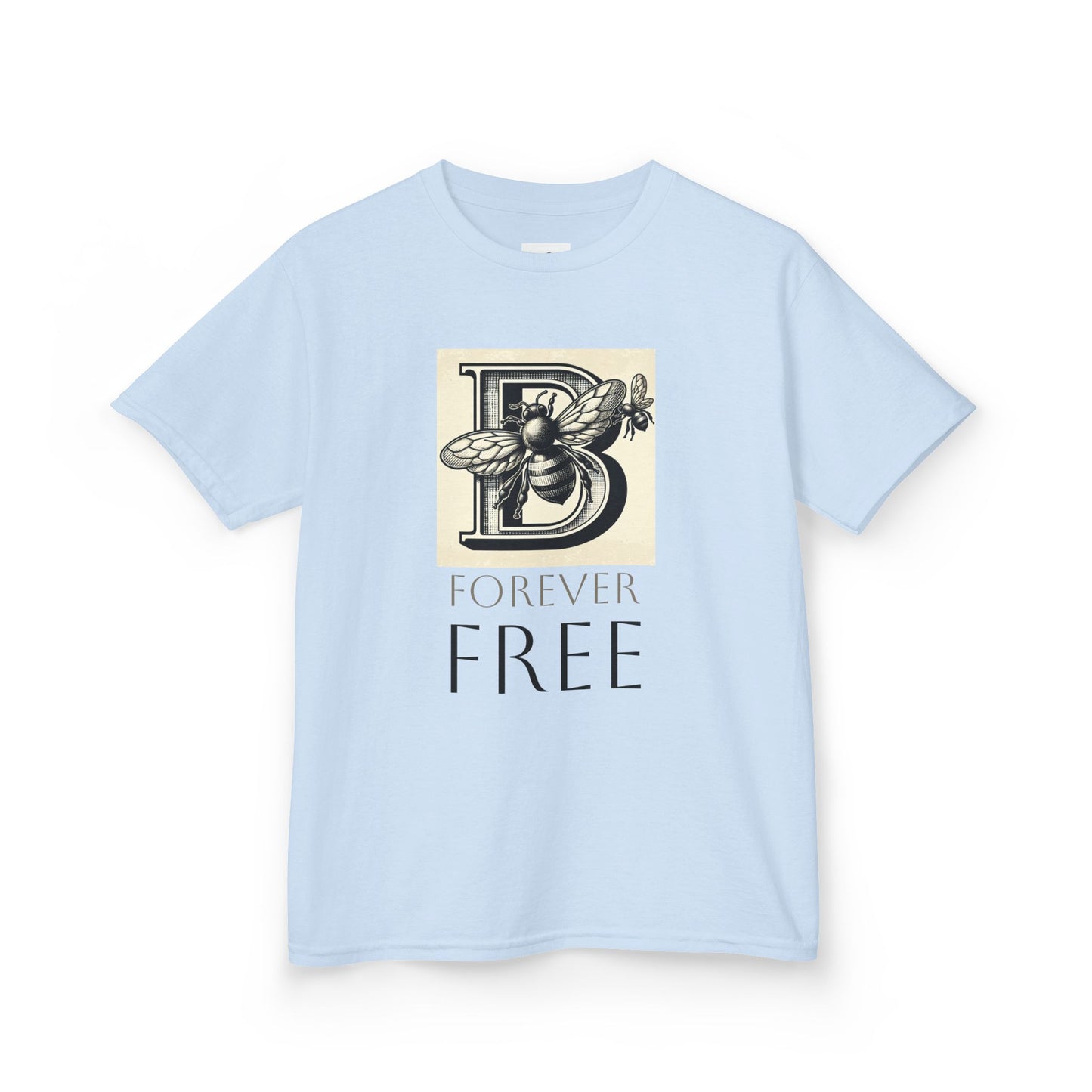 Bee Inspired Kids Tee, Forever Free, Nature Lover Gift, Kids T-Shirt, Bee Theme image 14