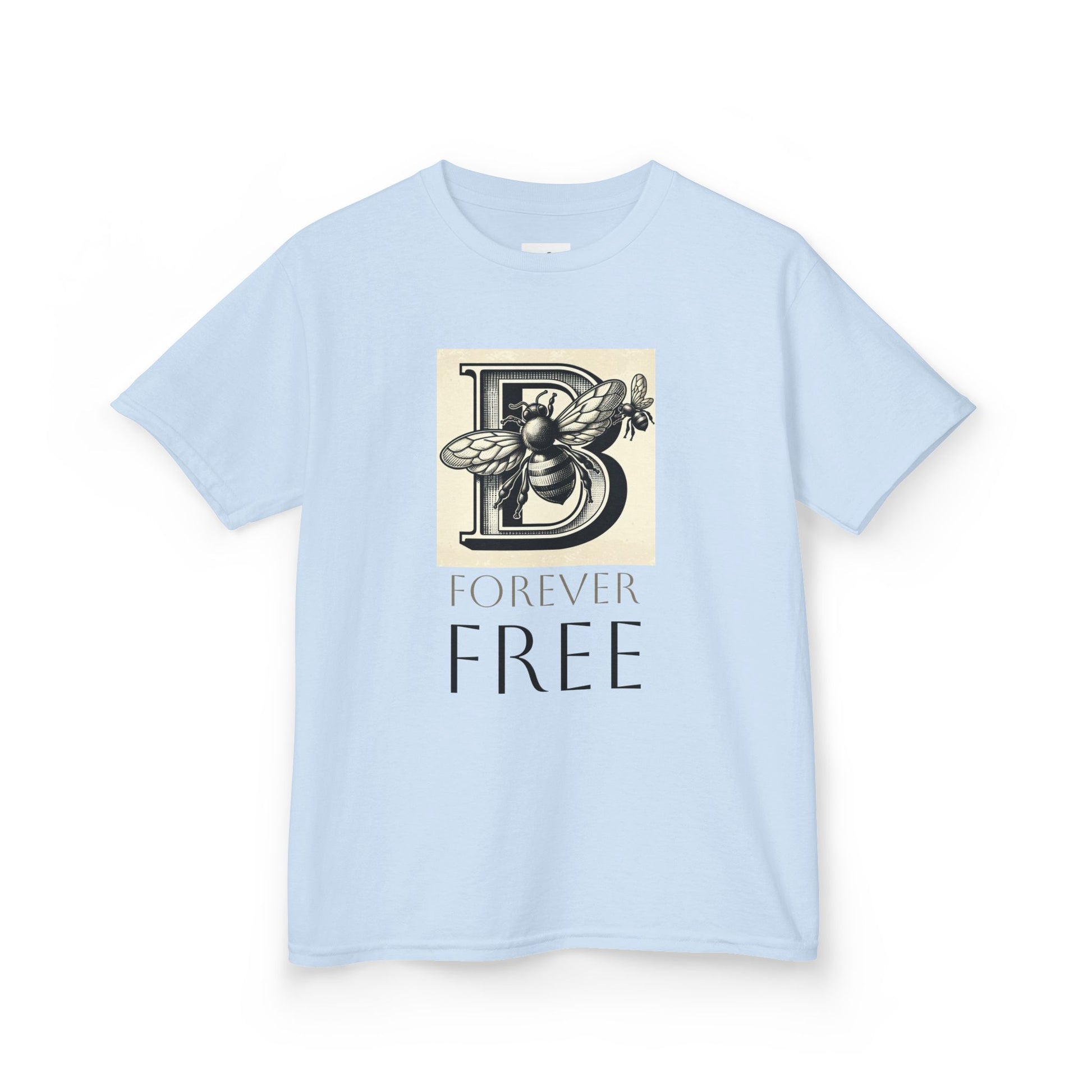 Bee Inspired Kids Tee, Forever Free, Nature Lover Gift, Kids T-Shirt, Bee Theme image 14