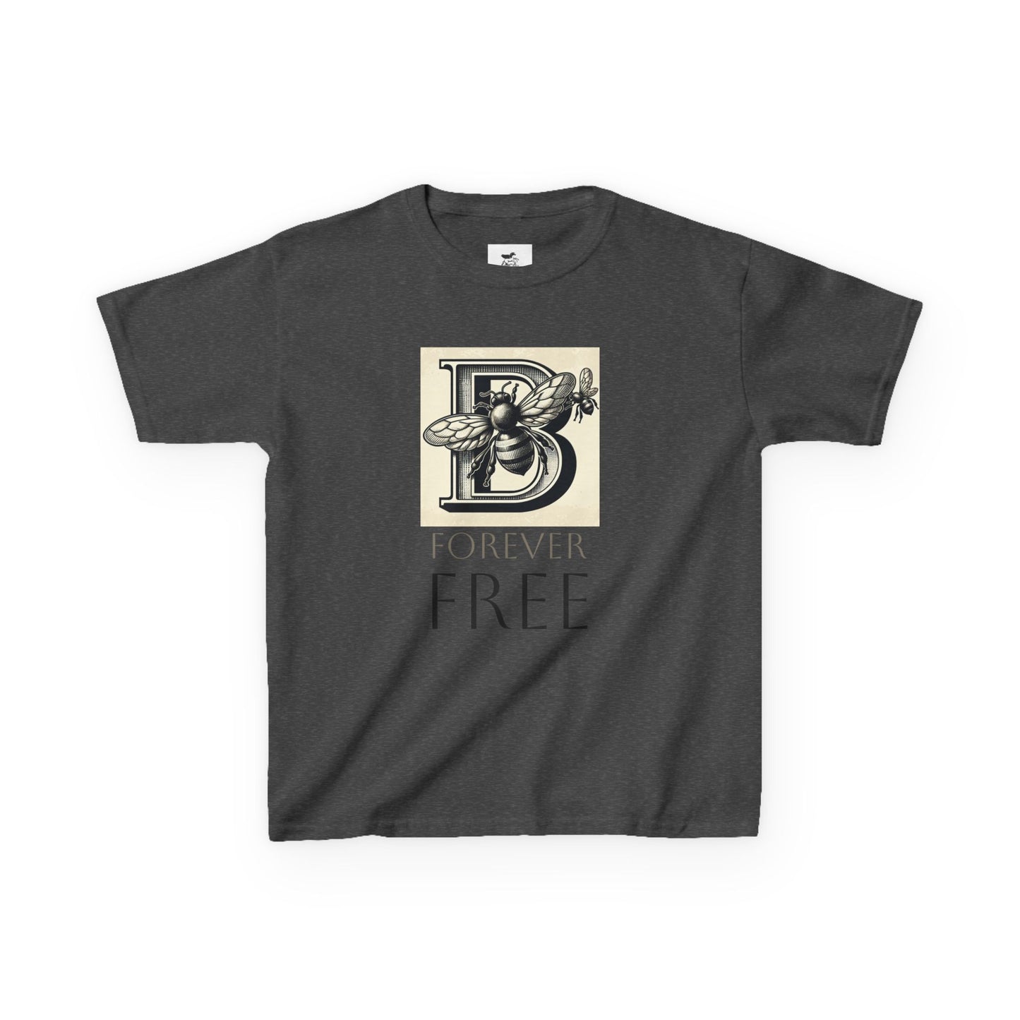 Bee Inspired Kids Tee, Forever Free, Nature Lover Gift, Kids T-Shirt, Bee Theme image 8