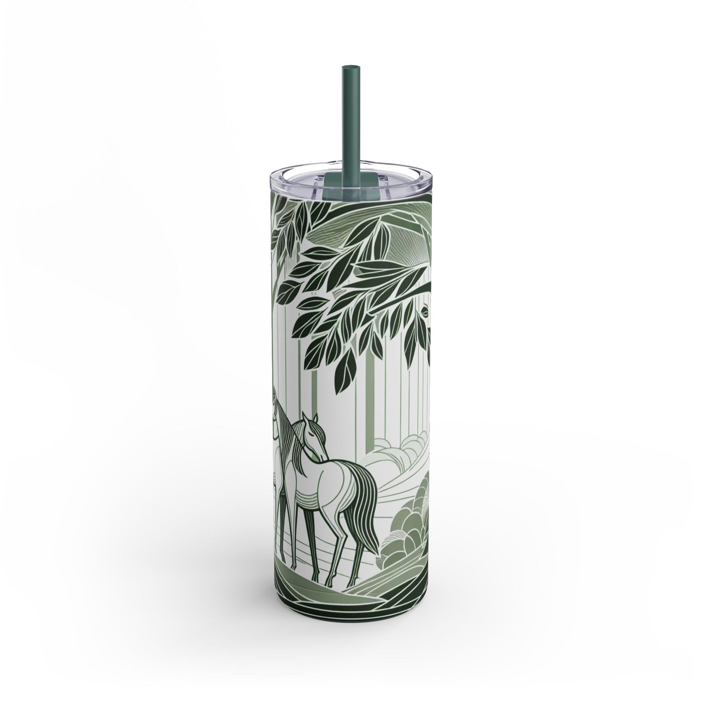 Forest Horses 20oz Skinny Matte Tumbler  image 0