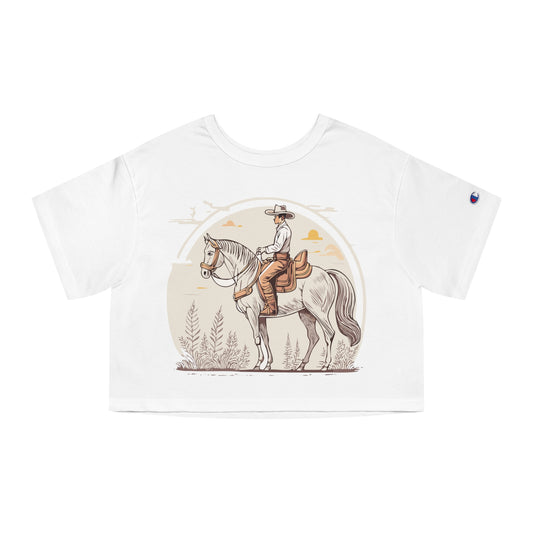 Famous Western quotes for Cowgirls Cropped T-Shirt image 0
