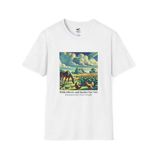 Farmers For America Unisex Softstyle T-Shirt Perfect Gift for Farmers image 0