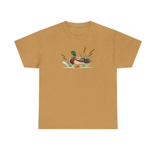 Duck Hunter Unisex Heavy Cotton Tee - Vintage Duck Design image 0