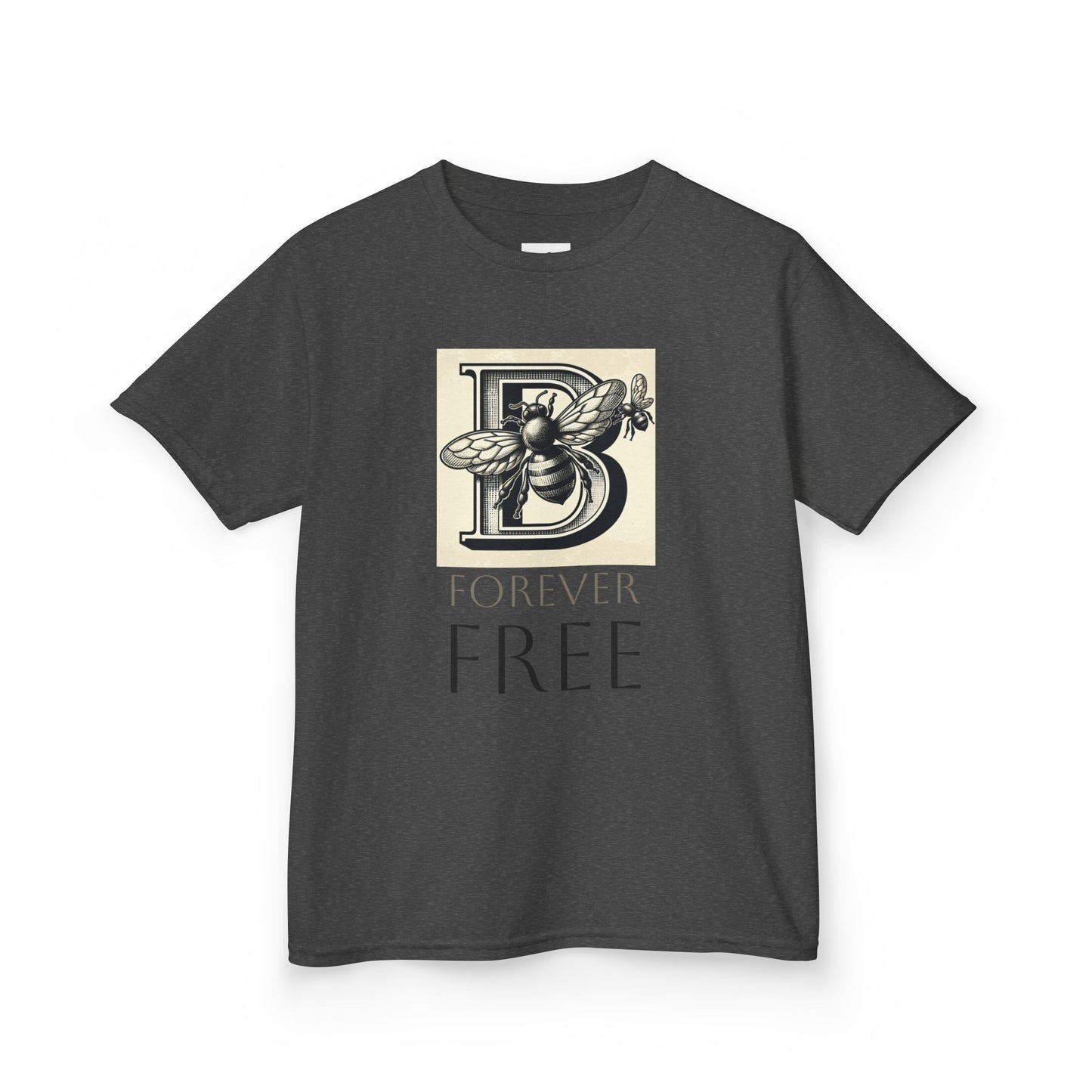 Bee Inspired Kids Tee, Forever Free, Nature Lover Gift, Kids T-Shirt, Bee Theme image 10